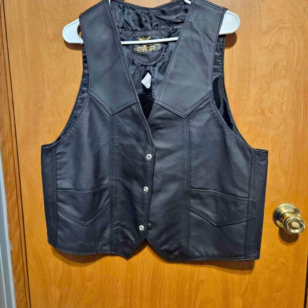 Leather vest